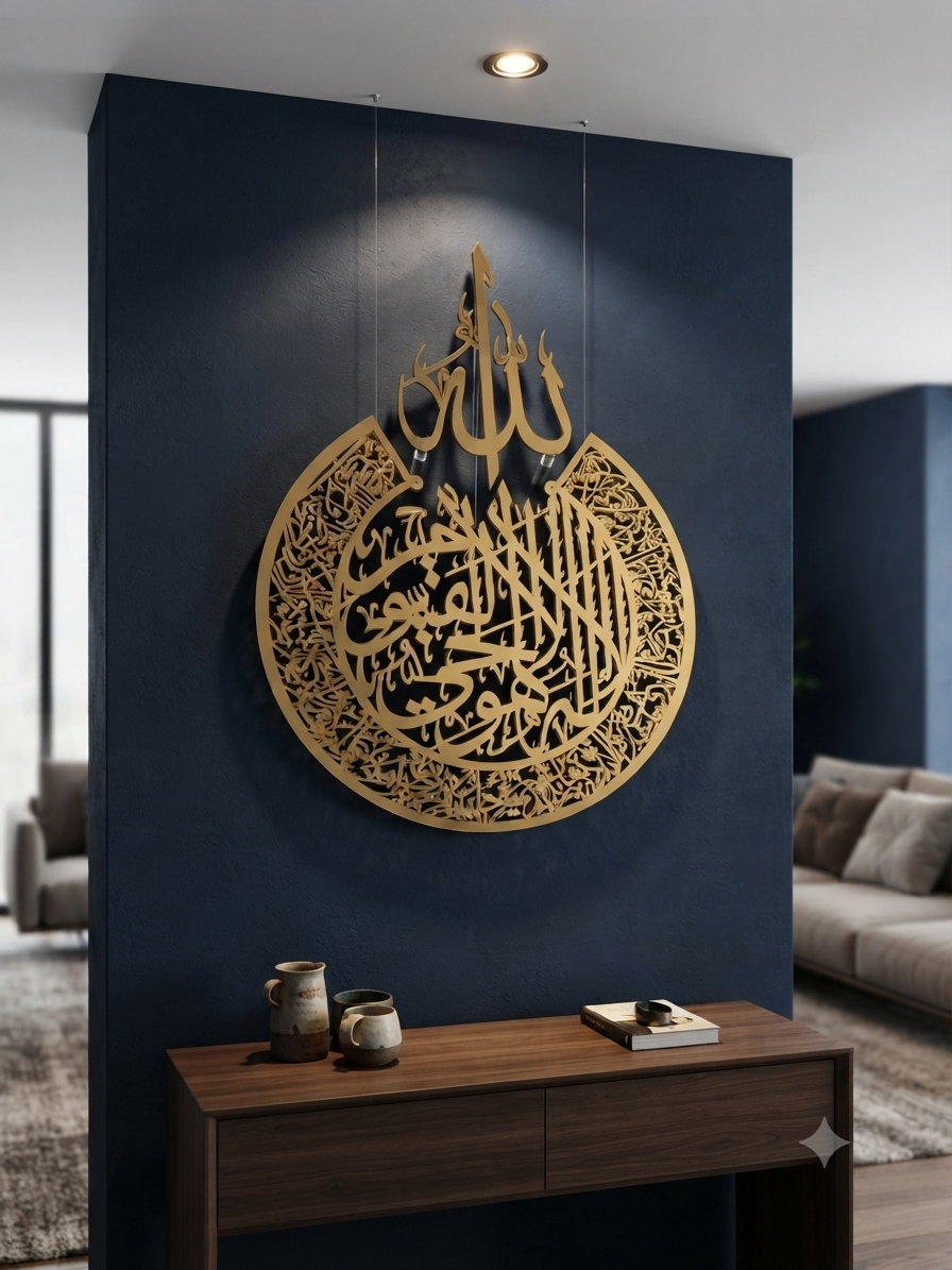 Ayatul Kursi acrylic- Islamic Wall Art, Shiny | Baqarah